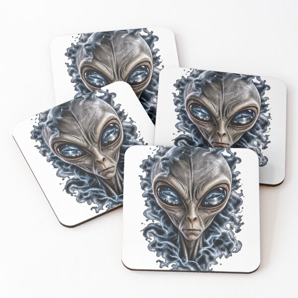 Item preview, Alien Head T-Shirt | Retro UFO Extraterrestrial Graphic Tee designed and sold by OFF-CTR.
