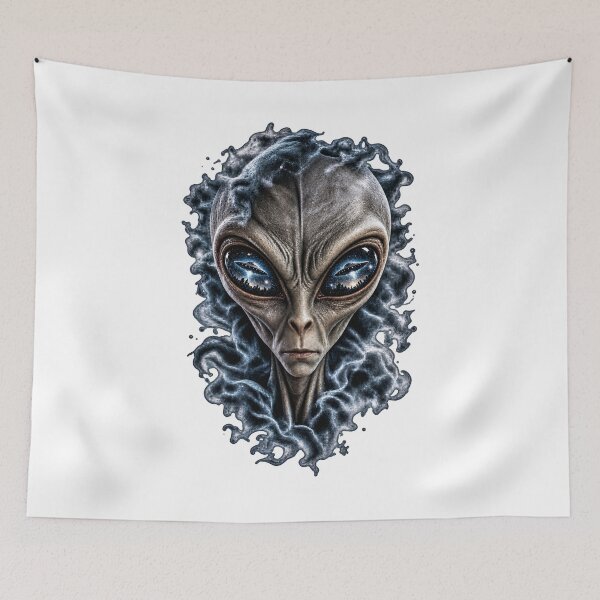 Item preview, Alien Head T-Shirt | Retro UFO Extraterrestrial Graphic Tee designed and sold by OFF-CTR.