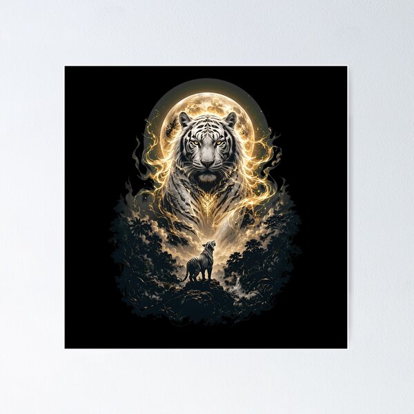 Item preview, White Tiger Moon designed and sold by nanwy.