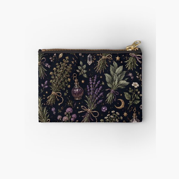 Item preview, Celestial Herb Garden – Witchy Botanical Apothecary Pattern designed and sold by LunarRavenWolf.