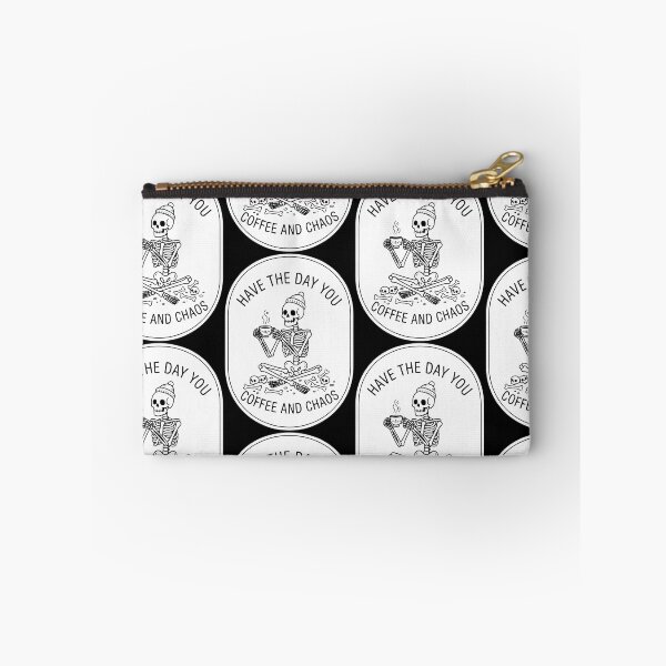 Item preview, Have The Day You Deserve Skeleton Coffee And Chaos Vintage  designed and sold by Brexmore3.