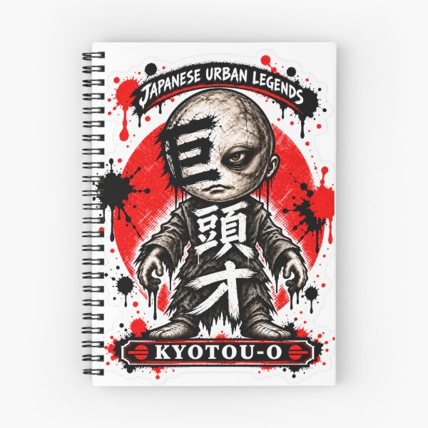 Item preview, Kyotou-O Japanese Yokai Giant Head Art – Urban Legend Horror Kanji Design designed and sold by Handcan.