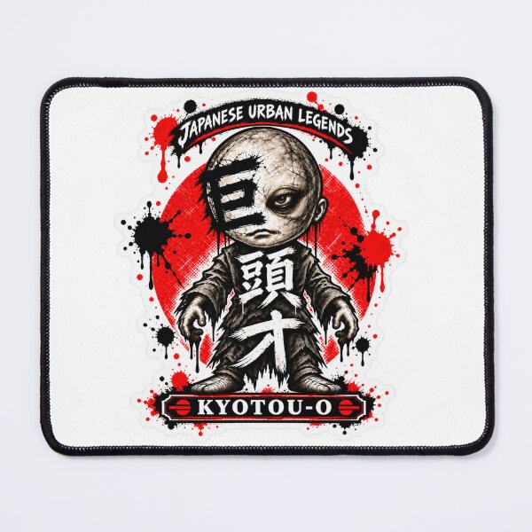Item preview, Kyotou-O Japanese Yokai Giant Head Art – Urban Legend Horror Kanji Design designed and sold by Handcan.