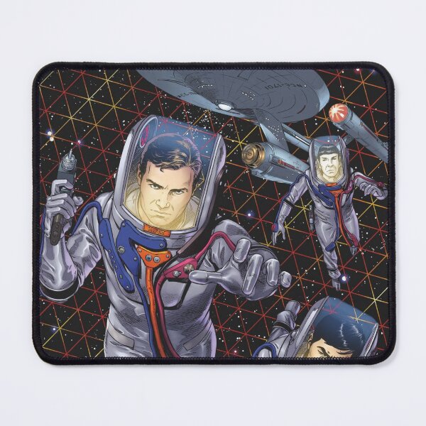 Item preview, Starfleet Sci-Fi Space Exploration: Retro USS Enterprise Silhouette and Live Long and Prosper Fan Art designed and sold by benja-08.