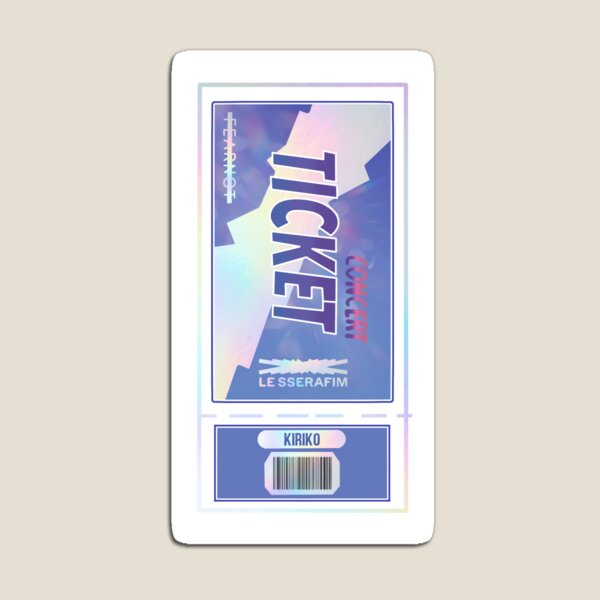 Item preview, LE SSERAFIM x Overwatch - Perfect Night Ticket (ALT) designed and sold by AntiFr4gile.