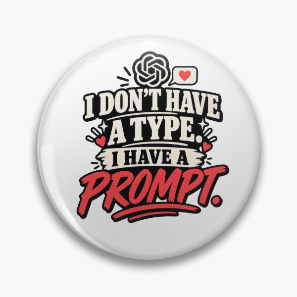 Item preview, I Don’t Have A Type. I Have A Prompt. designed and sold by erkancept.