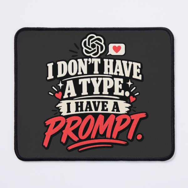 Item preview, I Don’t Have A Type. I Have A Prompt. designed and sold by erkancept.