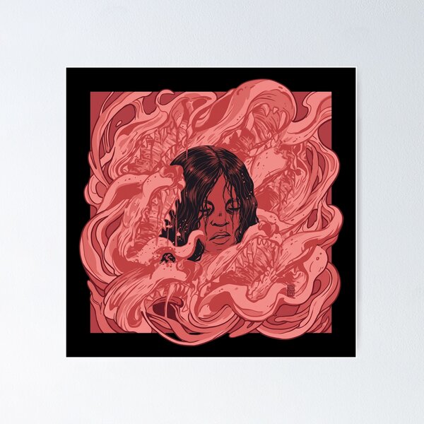 Item preview, Pink Smoke Portrait designed and sold by nanwy.