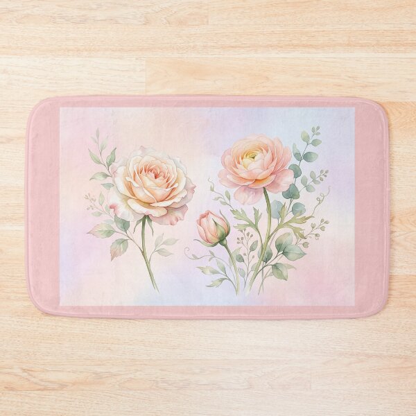 Item preview, Golden Peach Rose Watercolor designed and sold by amusefullife.