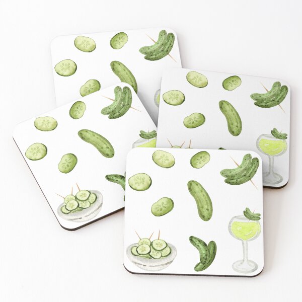 Item preview, Watercolor Pickles Sticker Pack #2 designed and sold by andrebalest.art.