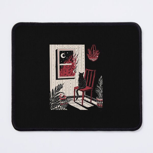 Item preview, Burning Window Cat designed and sold by nanwy.