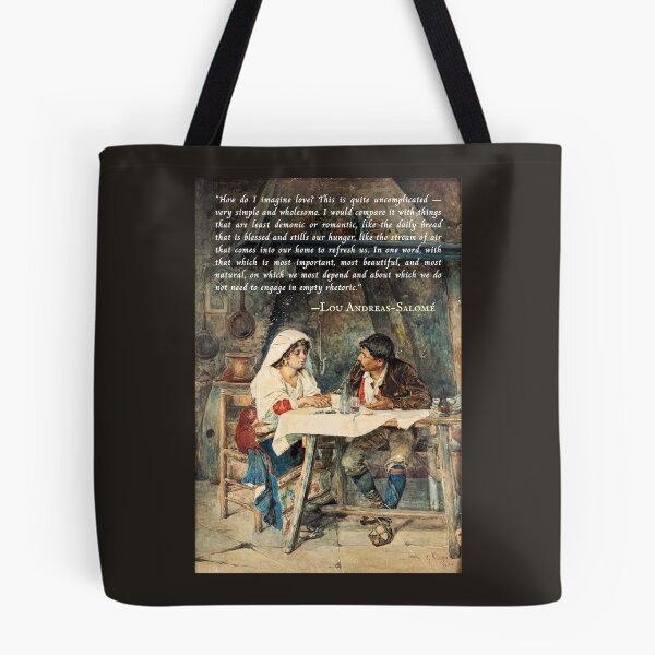 Item preview, Lou Andreas-Salomé quote: How do I imagine love? This is quite uncomplicated -- very simple and wholesome. I would compare it with things that are least demonic... designed and sold by artbleed.