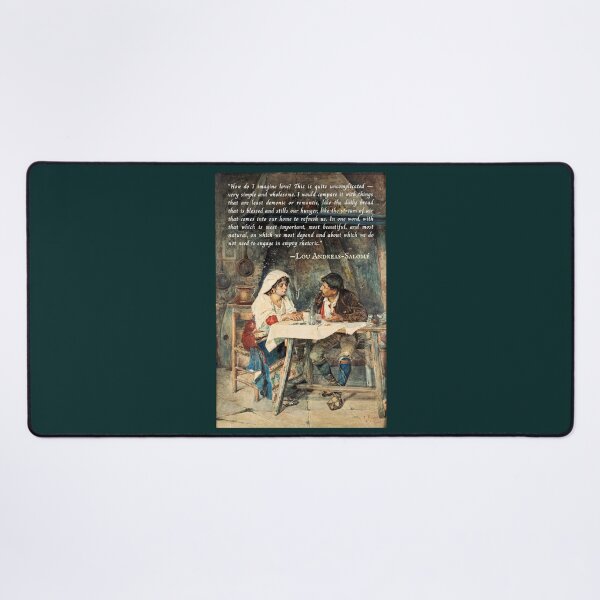 Item preview, Lou Andreas-Salomé quote: How do I imagine love? This is quite uncomplicated -- very simple and wholesome. I would compare it with things that are least demonic... designed and sold by artbleed.