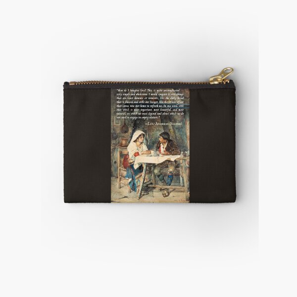 Item preview, Lou Andreas-Salomé quote: How do I imagine love? This is quite uncomplicated -- very simple and wholesome. I would compare it with things that are least demonic... designed and sold by artbleed.