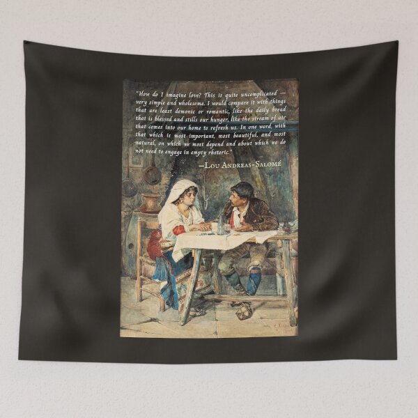 Item preview, Lou Andreas-Salomé quote: How do I imagine love? This is quite uncomplicated -- very simple and wholesome. I would compare it with things that are least demonic... designed and sold by artbleed.