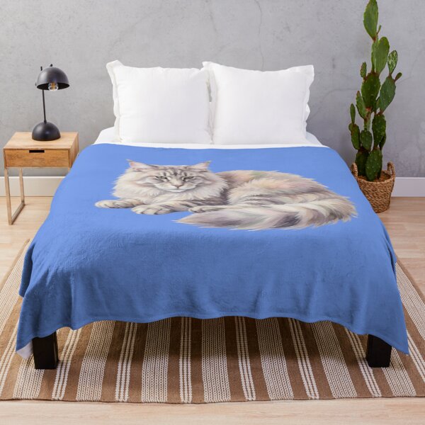 Item preview, Watercolor Maine Coon Cat designed and sold by design-rebell.