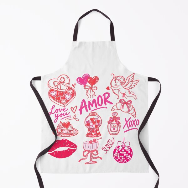 Item preview, Amor Womens Valentine's Day XOXO Hot Pink Doodles Hearts Cupid designed and sold by JaymeOctober.