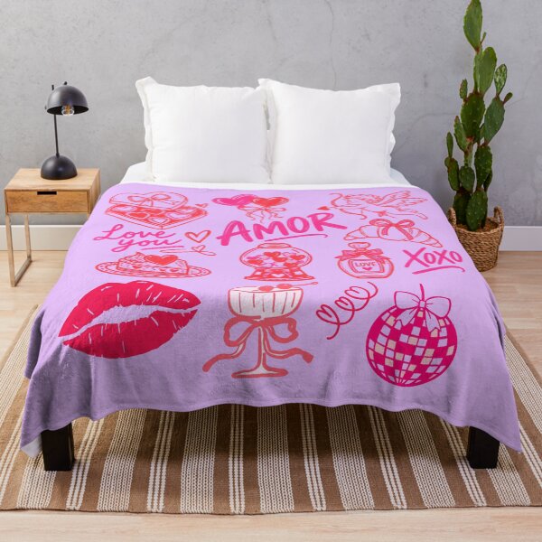 Item preview, Amor Womens Valentine's Day XOXO Hot Pink Doodles Hearts Cupid designed and sold by JaymeOctober.