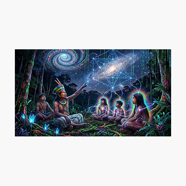 Item preview, Visions of the Spirit · Sacred Medicine and Spiritual Psychedelic Art designed and sold by RoninGangStudio.