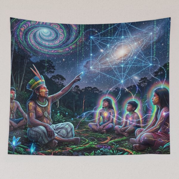 Item preview, Visions of the Spirit · Sacred Medicine and Spiritual Psychedelic Art designed and sold by RoninGangStudio.