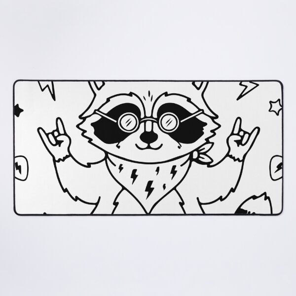 Item preview, Raccoon Rock Sign Keep It Loud Funny Heavy Metal designed and sold by Brexmore3.