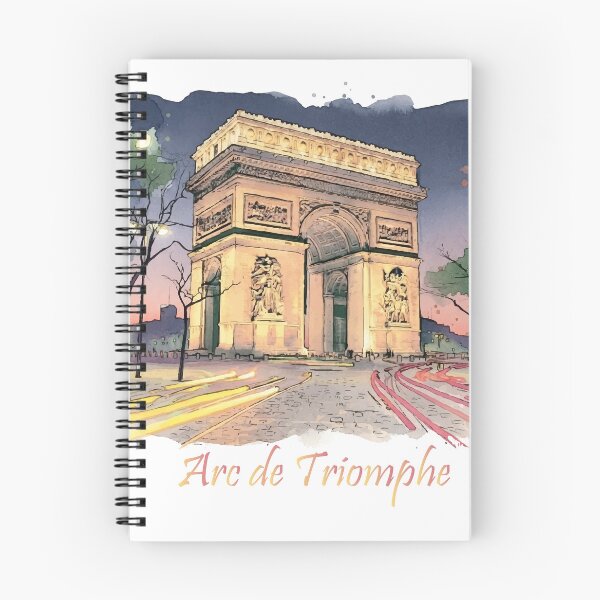 Item preview, Arc de Triomphe Paris France Nightlights Watercolor Art designed and sold by NareArt.