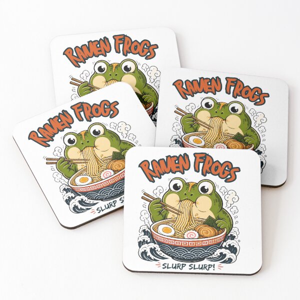Item preview, Grumpy Frog Eating Ramen designed and sold by 21degrees-club.