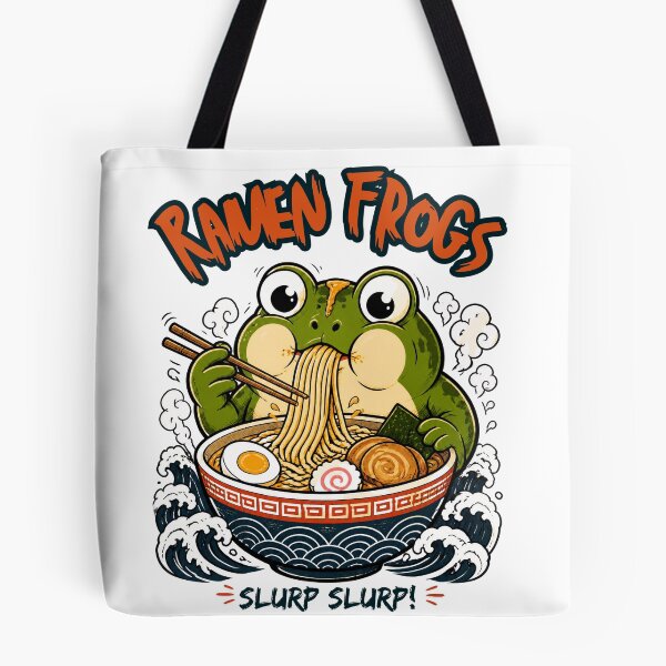 Item preview, Grumpy Frog Eating Ramen designed and sold by 21degrees-club.