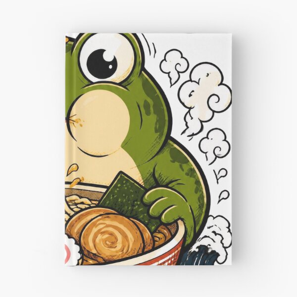 Item preview, Grumpy Frog Eating Ramen designed and sold by 21degrees-club.
