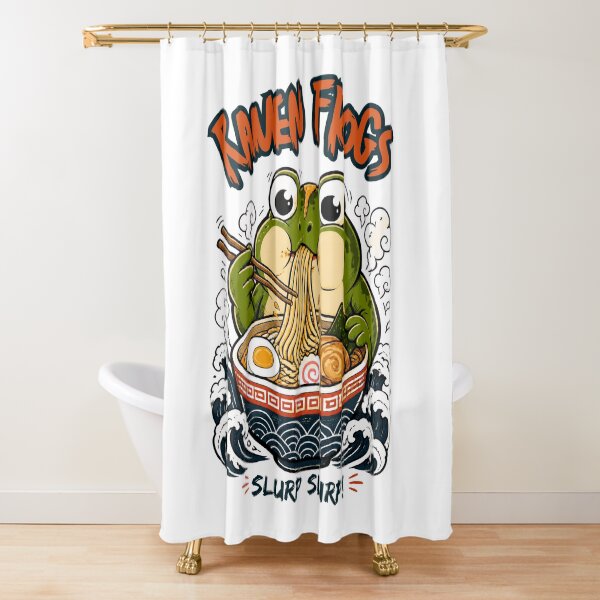 Item preview, Grumpy Frog Eating Ramen designed and sold by 21degrees-club.