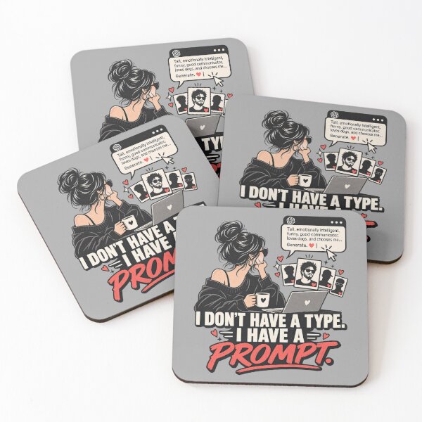 Item preview, I Don’t Have A Type, I Have A Prompt designed and sold by erkancept.