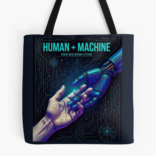 Item preview, Human + Machine – Where Ideas Become Systems designed and sold by Origamoart.