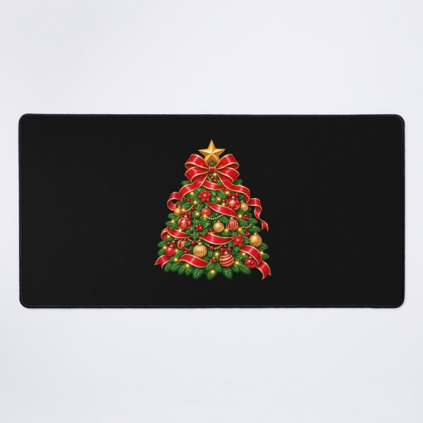 Item preview, Cute Christmas Tree PNG with Red Ribbon and Gold Star designed and sold by annenambiro.