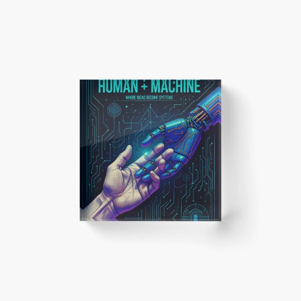 Item preview, Human + Machine – Where Ideas Become Systems designed and sold by Origamoart.