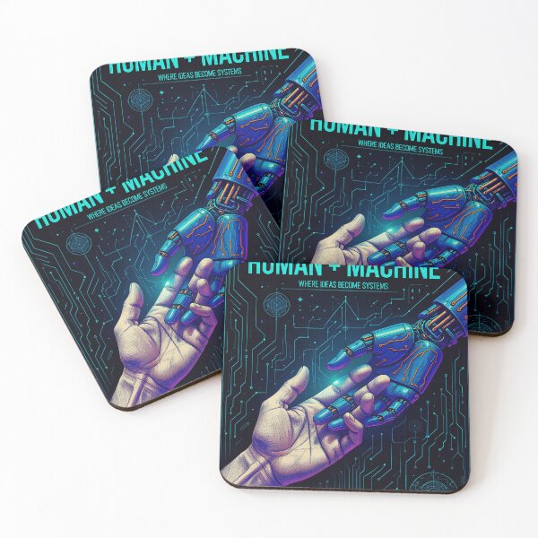 Item preview, Human + Machine – Where Ideas Become Systems designed and sold by Origamoart.