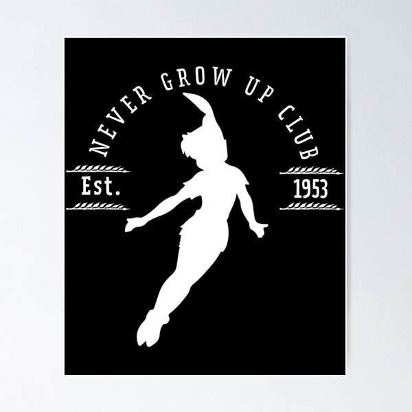 Item preview, Never Grow Up Club- Pan  designed and sold by NirMu.