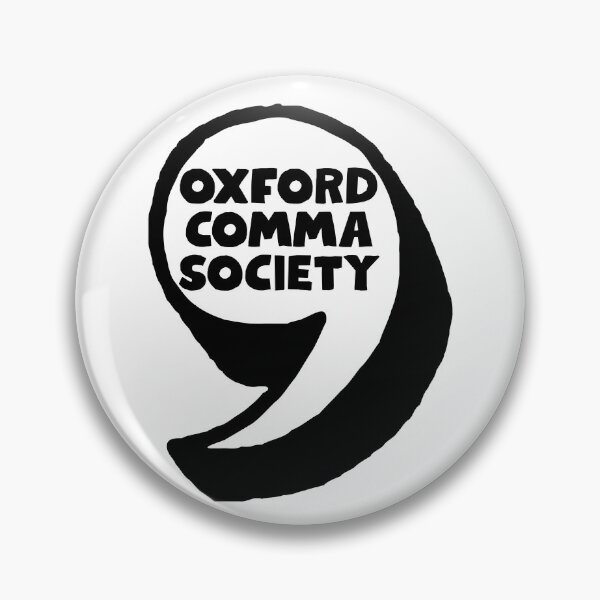 Item preview, Oxford Comma Society designed and sold by Neadoodles.