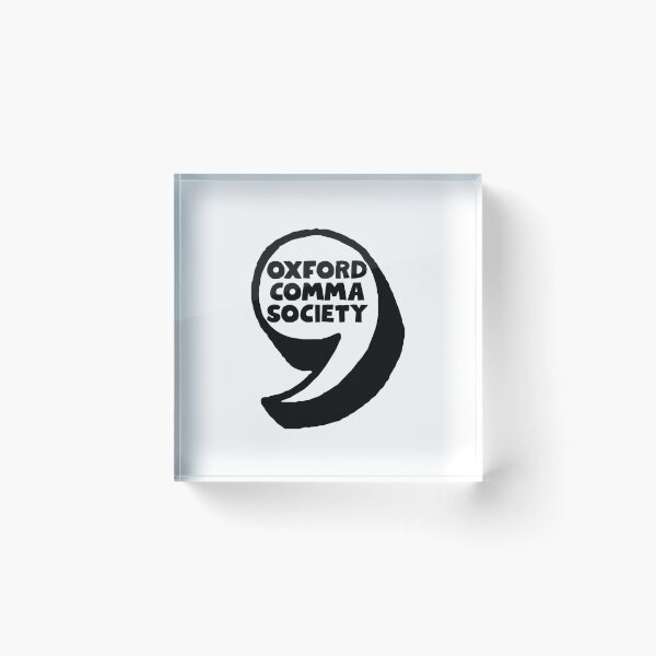 Item preview, Oxford Comma Society designed and sold by Neadoodles.
