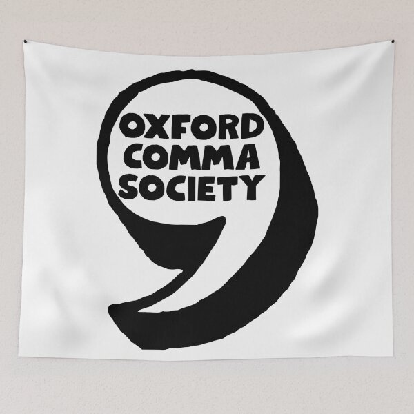 Item preview, Oxford Comma Society designed and sold by Neadoodles.