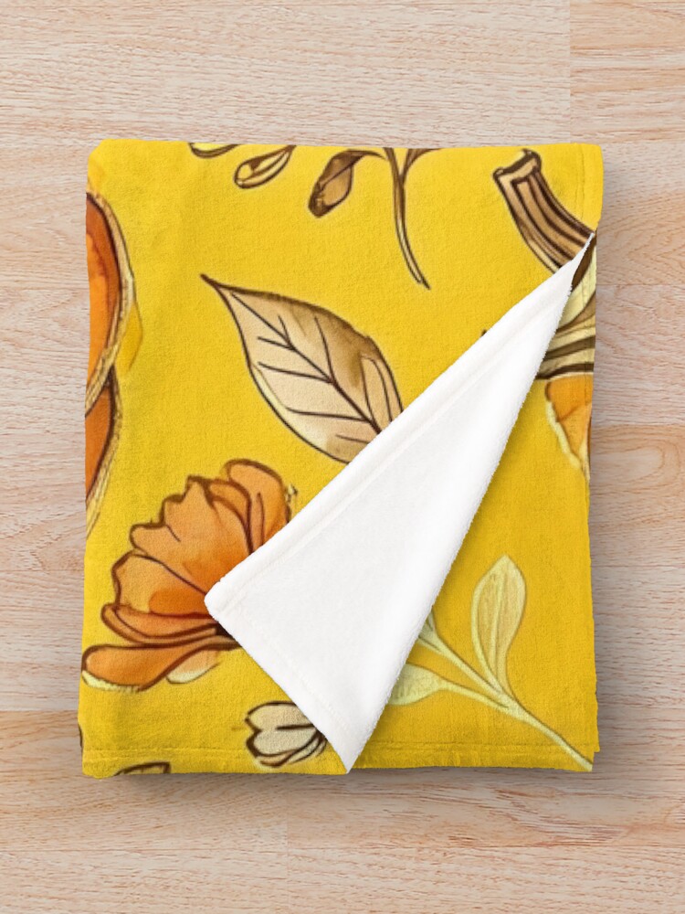 Thumbnail 3 of 6, Throw Blanket, Pumpkin Pattern designed and sold by GraphicsClub.
