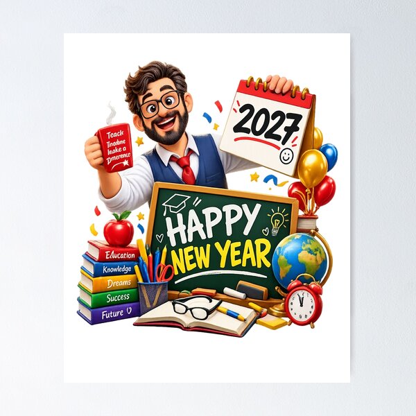 Item preview, Happy New Year 2027 Professional Art designed and sold by 4U---Store.