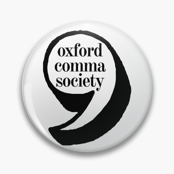 Item preview, Oxford Comma Society designed and sold by Neadoodles.