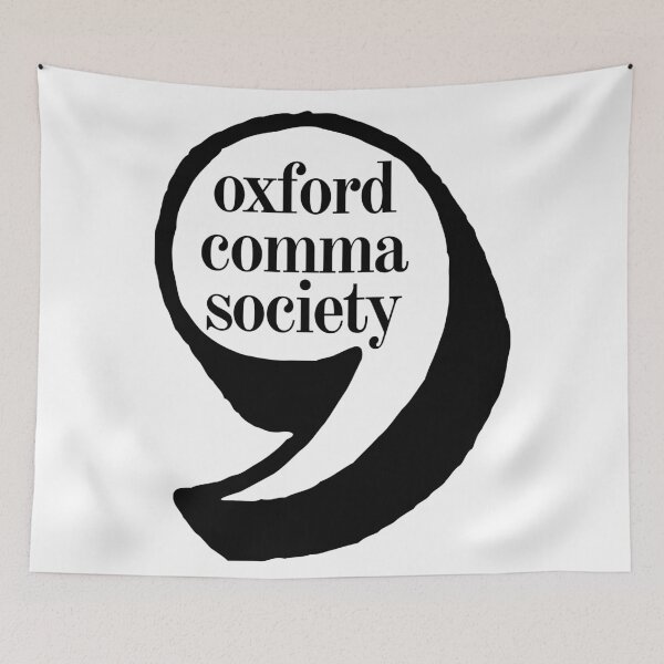 Item preview, Oxford Comma Society designed and sold by Neadoodles.