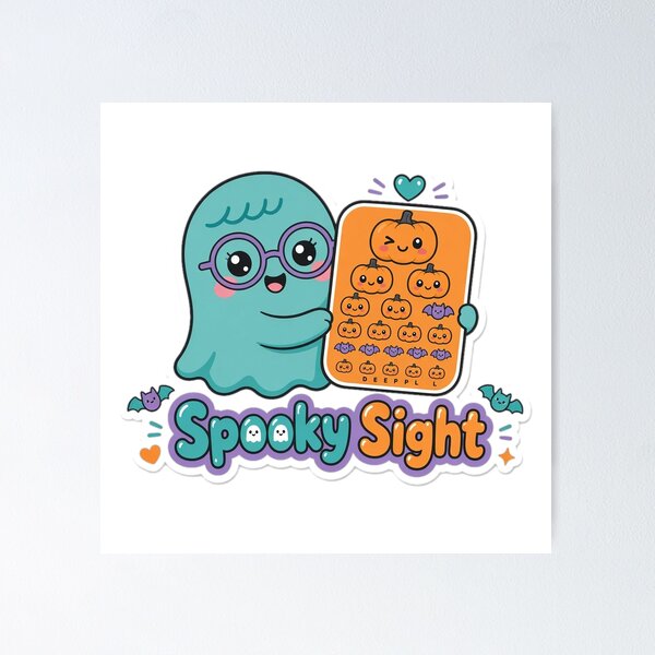 Item preview, Optometrist Halloween Spooky Sight Ghost designed and sold by Soft Merch.