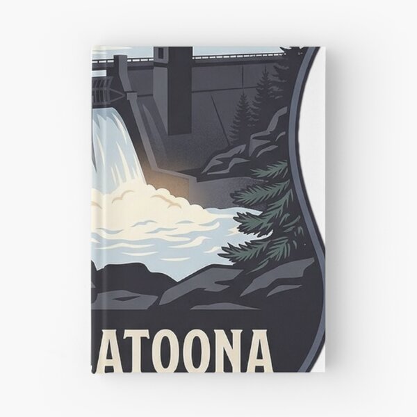 Item preview, Allatoona Dam Blue Hour Heraldic Crest Sticker Lake Allatoona GA designed and sold by DetourDgn.