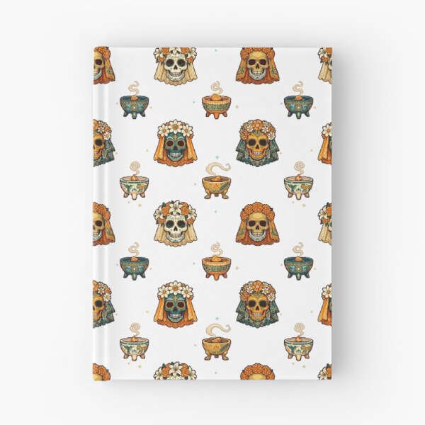Item preview, Sugar Skull Bride Pattern "La Novia" Dia De Los Muertos Pixel Art designed and sold by PixelBrujeria.