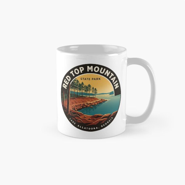 Item preview, Red Top Mountain State Park Circular Badge Sticker Lake Allatoona designed and sold by DetourDgn.