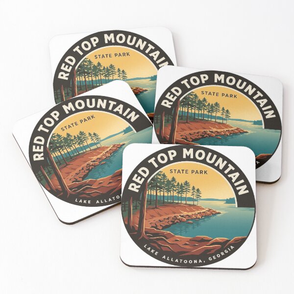 Item preview, Red Top Mountain State Park Circular Badge Sticker Lake Allatoona designed and sold by DetourDgn.