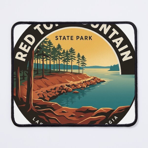 Item preview, Red Top Mountain State Park Circular Badge Sticker Lake Allatoona designed and sold by DetourDgn.