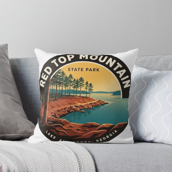 Item preview, Red Top Mountain State Park Circular Badge Sticker Lake Allatoona designed and sold by DetourDgn.